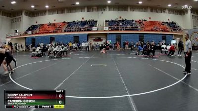 190 lbs Cons. Round 2 - Cameron Gibson, Bishop McNamara vs Benny Laupert, Boys` Latin School