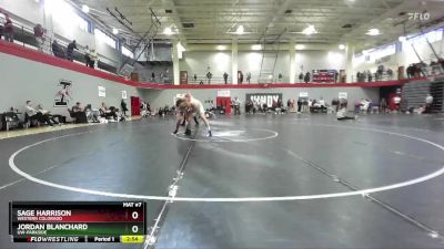 197 lbs Cons. Round 5 - Sage Harrison, Western Colorado vs Jordan Blanchard, UW-Parkside