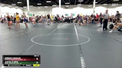 130 lbs Champ. Round 1 - Adrian Canales, Scanlan Wrestling Academy vs Justin D`Arce, Prime Wrestling Club