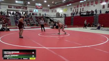 285 lbs Cons. Round 2 - Logan Sweeney, Fulton (H.S) JV vs Peyton Brenner, North Scott JV