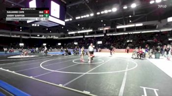 Girls 100 lbs Champ. Round 1 - Kalianne Cate, Omak (Girls) vs Avery Sawyer, Enumclaw (Girls)