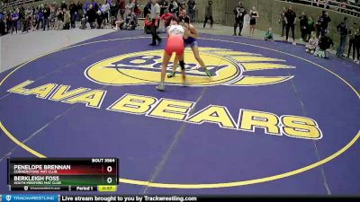 110 lbs Round 4 - Berkleigh Foss, South Medford Mat Club vs Penelope Brennan, Cornerstone Mat Club