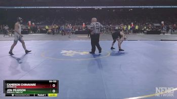 D3-132 lbs Semifinal - Cameron Chinavare, Dundee HS vs Jon Pearson, Kingsley Area HS