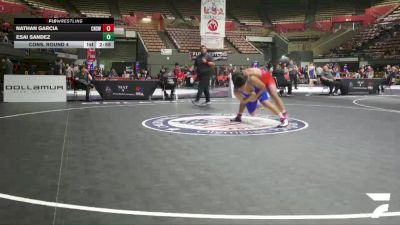 Cons. Round 4 - Nathan Garcia, Chino High School Wrestling vs Esai Sandez