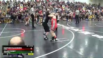 91 lbs Quarterfinal - Matthew Blackburn, Triad vs Kaleb Causey, Miami Trace