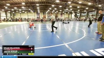 92 lbs Rd# 5- 3:45pm Friday Final Pool - Dylan Williamson, Iowa Black vs Jaxton Bowler, Aggression Legionaries