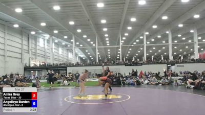 135 lbs Amira Grey, Texas Blue vs Angellaya Burden, Michigan Red