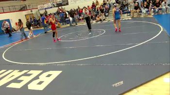 126 lbs Round 1 - Josie McEuen, Pima High School vs Katelyn Millenaar, Willcox High School