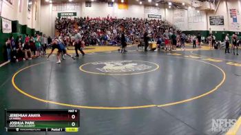 120 lbs Champ. Round 1 - Jeremiah Anaya, La Habra vs Joshua Park, Santa Rosa Academy