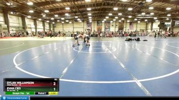 92 lbs Rd# 9- 2:15pm Saturday Final Pool - Dylan Williamson, Iowa Black vs Evan Cies, PA Silver