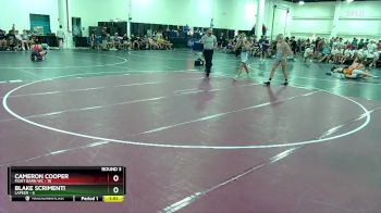 126 lbs Round 3 (10 Team) - Blake Scrimenti, Lapeer vs Cameron Cooper, Fight Barn WC