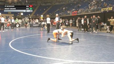 117 lbs Final - JP McKeown, Wilkes-Barre vs Brody Brown, Chartiers Valley