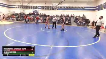 220 lbs Semifinal - Carson Sasse, Tonasket vs Rigoberto Castillo Gomez, Okanogan