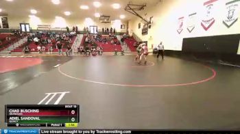 132 lbs Quarterfinal - Adiel Sandoval, Quincy vs Chad Busching, Okanogan
