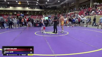 138 lbs Cons. Round 3 - Tayven Walker, MO vs Cross Alpe, TN