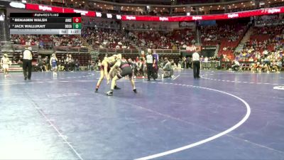 3A-113 lbs Quarterfinal - Benjamin Walsh, Ankeny vs Jack Wallukait, Dowling Catholic