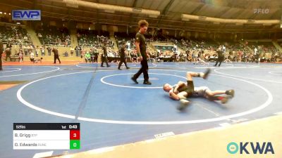 52 lbs Quarterfinal - Braylyn Grigg, Tulsa Blue T Panthers vs Owen Edwards, Runestone