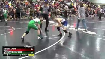 80 lbs Quarterfinal - Whyatte Zickafoose, Huntington vs Holden Lyons, Adena