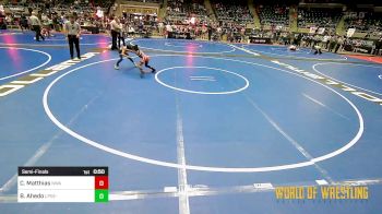 64 lbs Semifinal - Carter Matthias, Nebraska Wrestling Academy vs Benny Ahedo, LPGE-Browerville