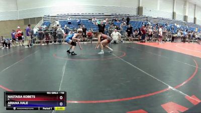 118 lbs Cons. Round 2 - Nastasia Kobets, IL vs Ariana Hale, OH