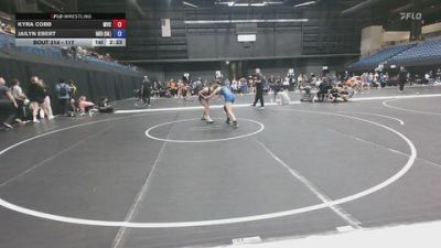 117 lbs Semifinal - Kyra Cobb, Missouri Valley College vs Jailyn Ebert, Baker University