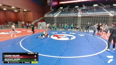 82 lbs 3rd Place Match - Beckham Jacobs, Lander USA Wrestling vs Cooper Walker, Diamondville Wrestling Club