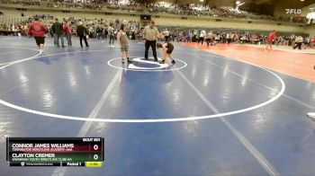 100 lbs Champ. Round 1 - Clayton Cremer, Savannah Youth Wrestling Club-AA vs Connor James Williams, Terminator Wrestling Academy-AAA 