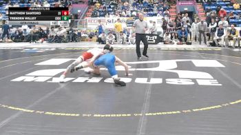 145 lbs Qtr-finals - Matthew Santoro, Saucon Valley vs Trenden Willey, Chestnut Ridge