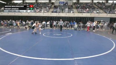 105 lbs Consi-qtrs - Weston Mehlenbacher, Atlanta vs Vincent Aparicio, Lawrence Township