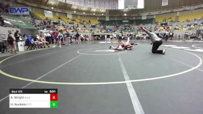 126 lbs Quarterfinal - Aidon Wright, Beebe Badgers Wrestling Club vs Hunter Nuckols, Pottsville Apache Youth Wrestling