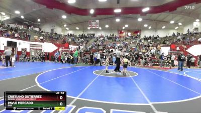 53 lbs Quarterfinal - Cristiano Gutierrez, Region Wrestling Academy vs Pavle Mercado, GGB