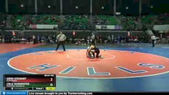 120 lbs Quarterfinal - CRUZ RAINWATER, Mortimer Jordan HS vs John Stewart, Scottsboro