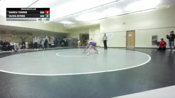 110lbs Quarterfinal - Danica Torres, Sunnyside (Girls) vs Olivia Myers, Goldendale (Girls)