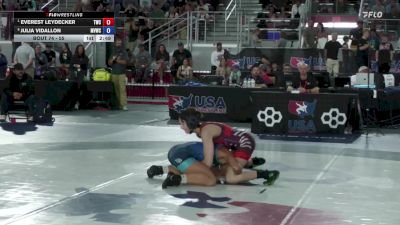 55 lbs Semis - Everest Leydecker, Thorobred Wrestling Club vs Julia Vidallon, Missouri Valley Wrestling Club