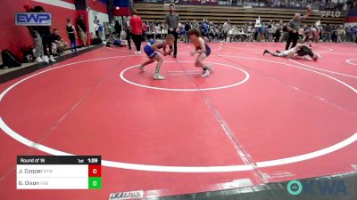 80 lbs Round Of 16 - JP Cooper, Bristow Youth Wrestling vs Greyson Dixon, Tiger Trained Wrestling