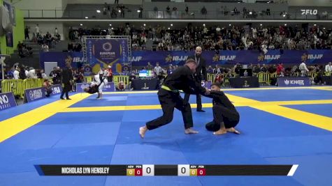 Horlando De Jesus Monteiro vs Nicholas Lyn Hensley 2025 European Jiu-Jitsu IBJJF Championship