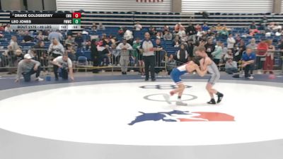 53 lbs Cons. Rd Of 16 - Drake Goldsberry, Contenders Wrestling Academy vs Leo Jones, Perry Meridian Wrestling Club