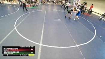 132 lbs Cons. Round 3 - Maddax Hacking, Uintah vs Boston Gardiner, Maple Mountain