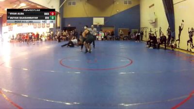 285 lbs Cons. Round 4 - Buyan Baasanbayar, Irvine vs Ryan Alba, Damien