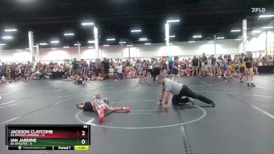 56 lbs Round 3 (6 Team) - Jackson Claycomb, U2 Upstate Uprising vs Ian Jardine, 84 Athletes