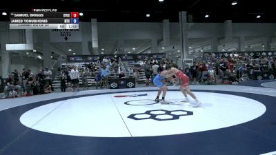 52 kg Champ. Rd Of 64 - Samuel Briggs, Community Youth Center - Concord Campus Wrestling vs James Yonushonis, M2 Training Center
