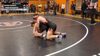 157 lbs Semifinal - James McQuestion, Akron vs Cooper Guzzetta, Amherst