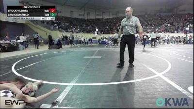 64 lbs Quarterfinal - Brock Villines, Weatherford Youth Wrestling vs Cam Camarillo, Standfast