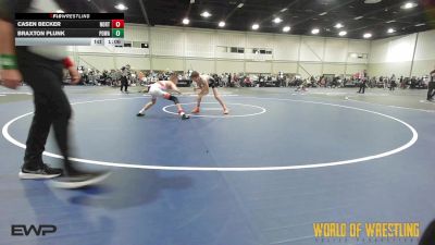 90 lbs Semifinal - Casen Becker, Northern Colorado 14U vs Braxton Plunk, POWA 14U