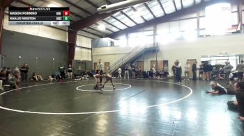 Quarterfinal - Mason Porrino, New Milford vs Khalid Weston, Drexel Hill