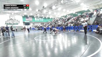 215 lbs 5th Place Match - Aaron Valencia, Orange Vista vs Albert Airapetian, Burbank