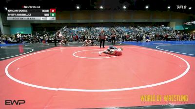 108 lbs Round Of 16 - Jordan Dodge, BULLDOG WRESTLING CLUB vs Rhett Arsenault, Warriors Of Christ Wrestling