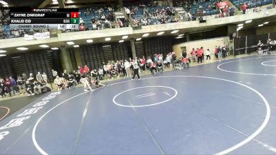 144 lbs Champ. Round 3 - Zayne Zinkgraf, Unattached vs Khalid Eid, Unattached