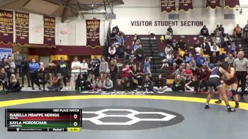 120 lbs 3rd Place Match - Kayla Moroschan, Chippewa vs Isabella Mbappe Ndinga, Walsh