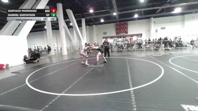 130 lbs Semifinal - Santiago Rodriguez, Mantanona TC vs Gabriel Gustafson, Top Rank Hammers